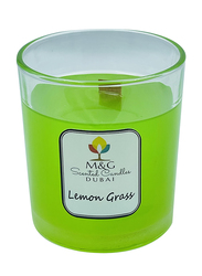 M&G Lemon Grass Gel Wax Scented Candle, 200g, Green