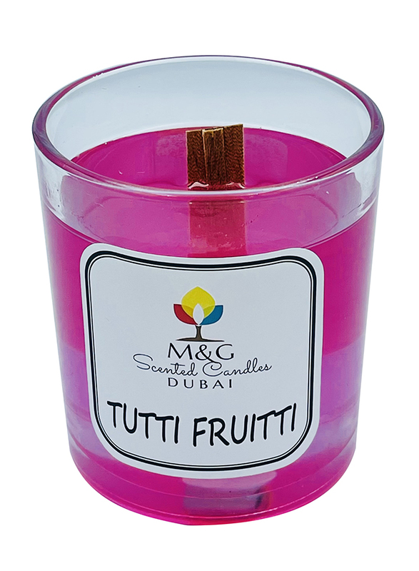 M&G Tutti Fruitti Gel Wax Scented Candle, 200g, Pink