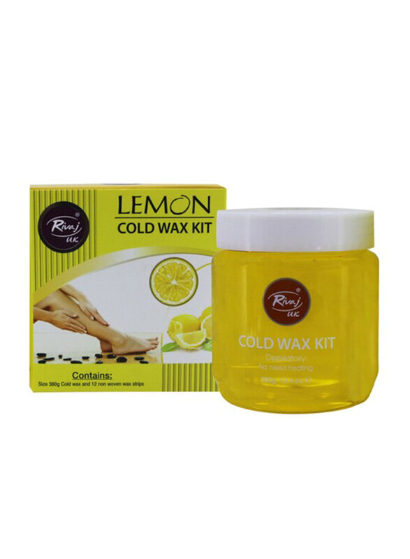 

Rivaj UK Lemon Honey Cold Wax Kit, 380g