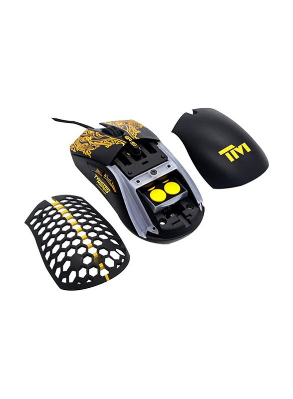 Twisted Minds Coolknight RGB 12000 DPI Wired Gaming Mouse, Black