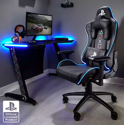 XRocker Official PlayStation Gaming Desk, Grey
