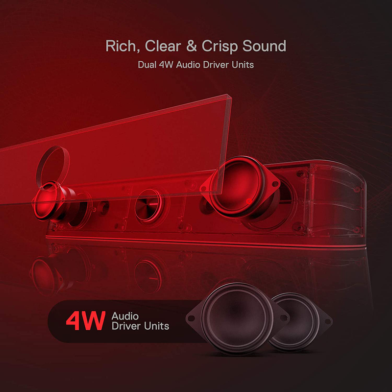 Redragon Adiemus Wired Speaker, GS560, Black