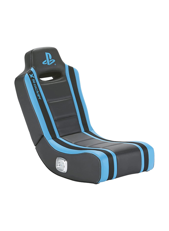 XRocker Geist 2.0 Floor Rocker Gaming Chair, Black/Blue