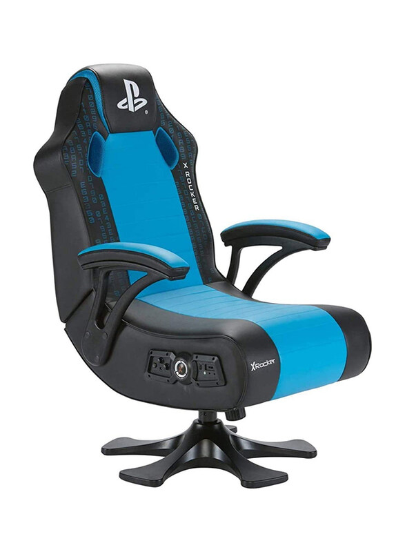 

Generic XRocker Legend 2.1 Wireless Pedestal Chair, Black/Blue