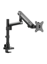 Twisted Minds Single 17-32" Aluminium LCD Slim Pole Monitor Desk Mount, Black