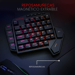 Redragon Diti Wired Mechanical Keyboard with RGB, K585, Black