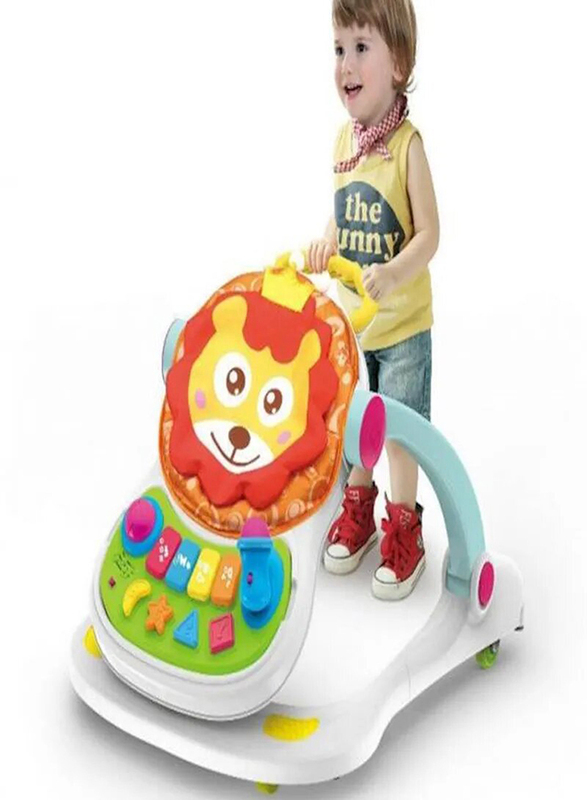4-In-1 Functional Baby Push Walker for Babies, 3-36 Months, Multicolour