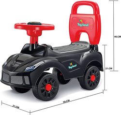 Toy Land Kids Walker Ride On Push Car Toy, Black