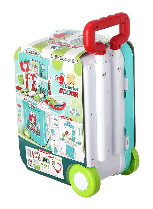 

Toy Land 3-in-1 Doctor Portable Travel Trolley Kids Play Set, Ages 3+