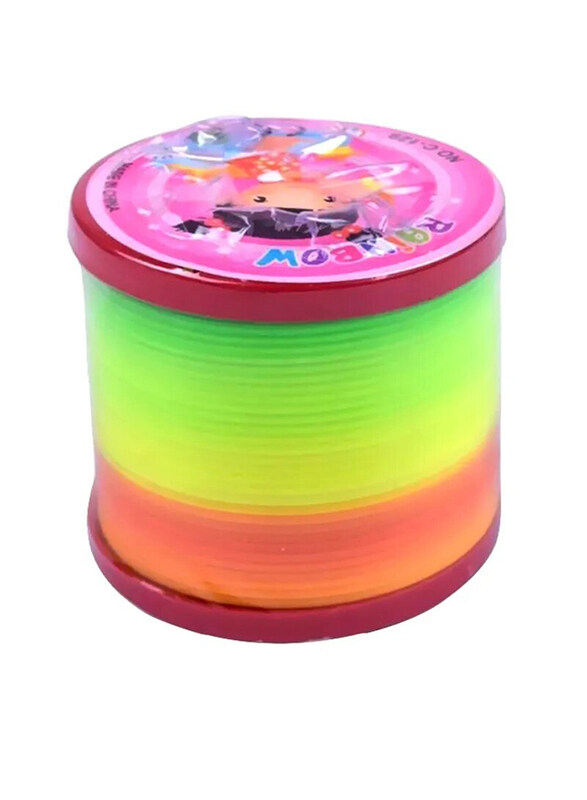 

Generic Rainbow Spring Ring Toy, Ages 3+, Multicolour