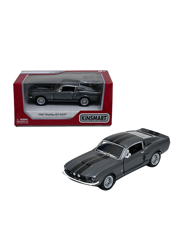 

Kinsmart 1967 Shelby GT-500 Die Cast, Ages 3+, Grey