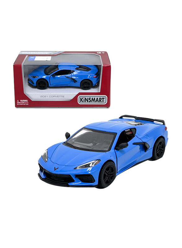 

Kinsmart 2021 Corvette Die Cast Vehicle, Ages 3+, Blue