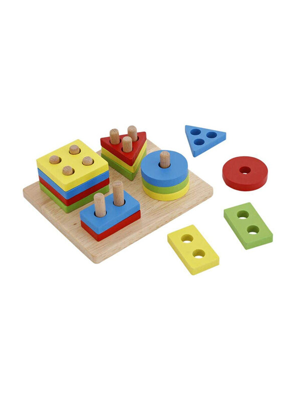 

Generic Geometric Sorting Board, 16 Pieces, Ages 3+, Multicolour