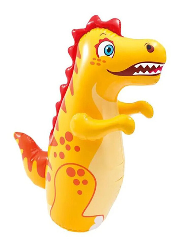 Intex 3D Inflatable Dinosaur Bop Bag, Yellow