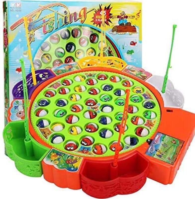 Toy Land 45-Piece Large Fishing Game for Kids, Ages 9+, Multicolour