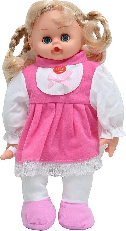 

Toy Land Mini Cute Fashion Baby Doll with Light and Sound, 12-Inch, Ages 3+, Pink