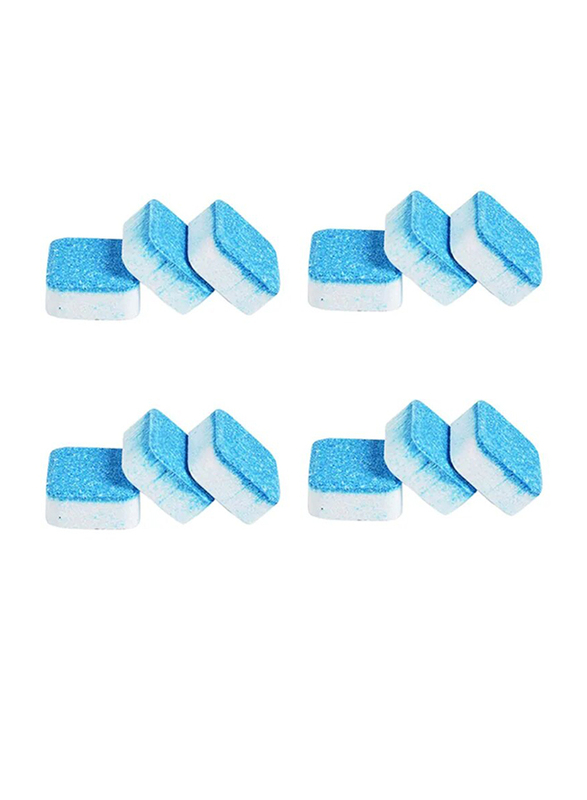 Washing Machine Cleaning Effervescent Tablet Set, Blue, 12 Piece