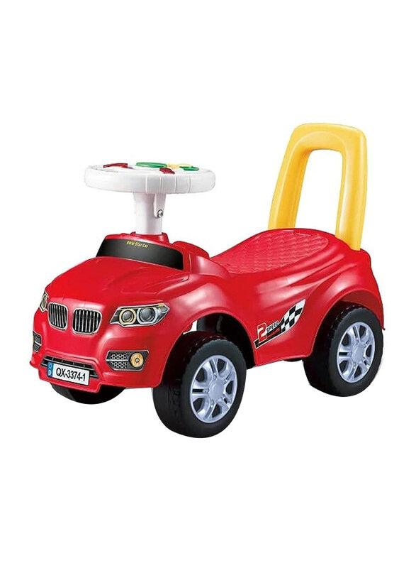 

Toy Land Kids Foot to Floor Ride on Push Car with Light & Music for Children, Ages 1+, Red