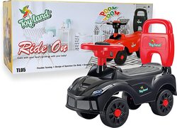 Toy Land Kids Walker Ride On Push Car Toy, Black