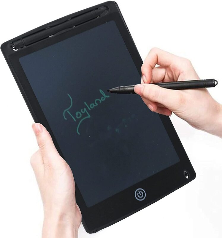 Toy Land LCD Writing Tablet and Drawing Board with Doodle Pad, 8.5-inch, Black