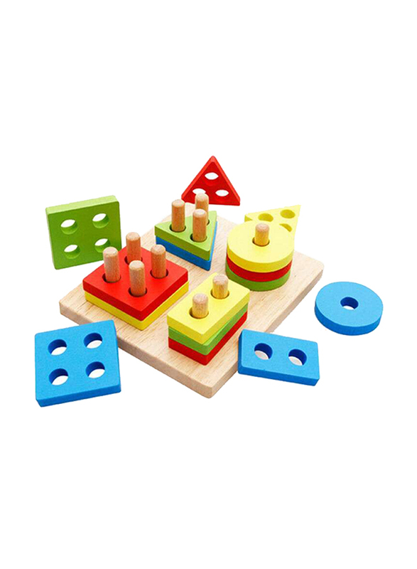 Geometry Shape Match Toys, 17-Pieces, Ages Upto 12 Months