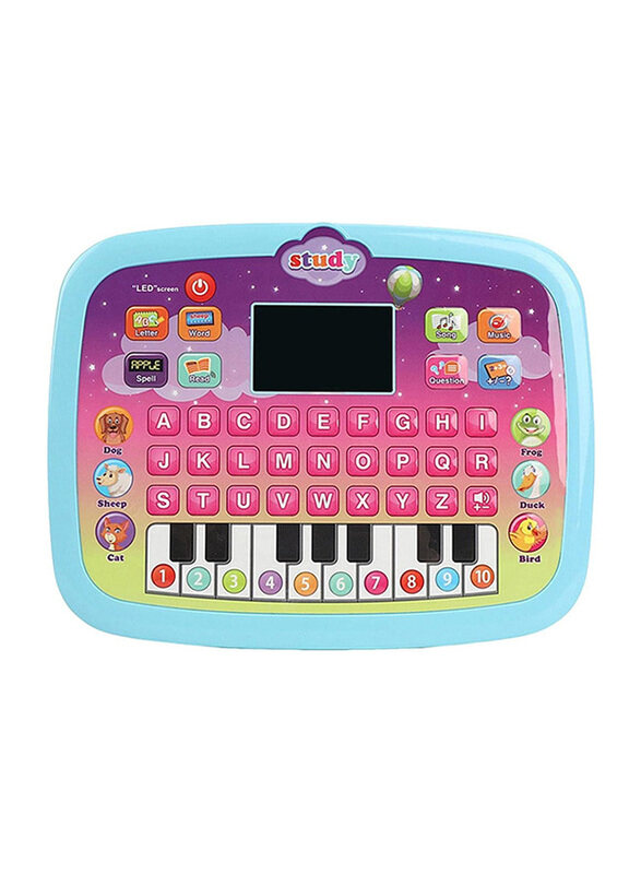

Toy Land Multifunction Early Educational Learning LED Tablet with Light and Music for Kids, Ages 3+, Blue
