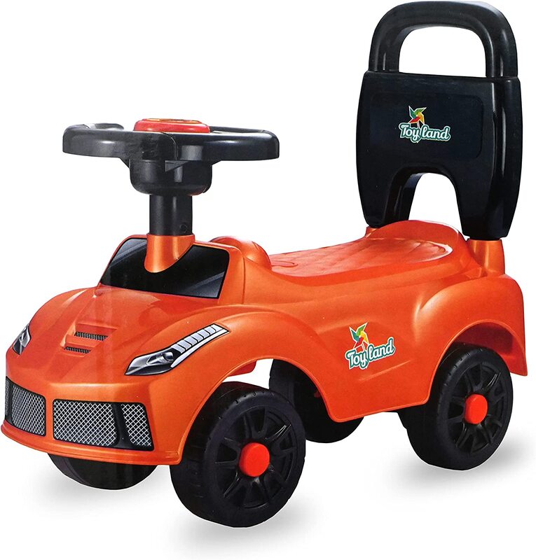 Toy Land Kids Walker Ride On Push Car Toy, Orange