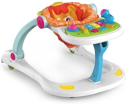 Toy Land 4-in-1 Multifunction Lion Entertainer Baby Push Walker, Multicolour
