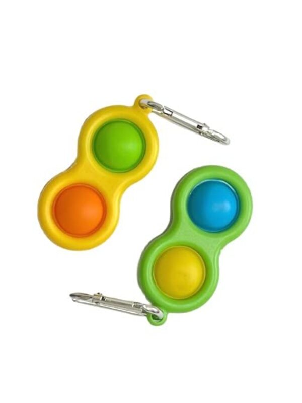 Toy Land Simple Dimple Antistress Sensory Fidget Toy, 2 Pieces, Ages 3+, Assorted Colour