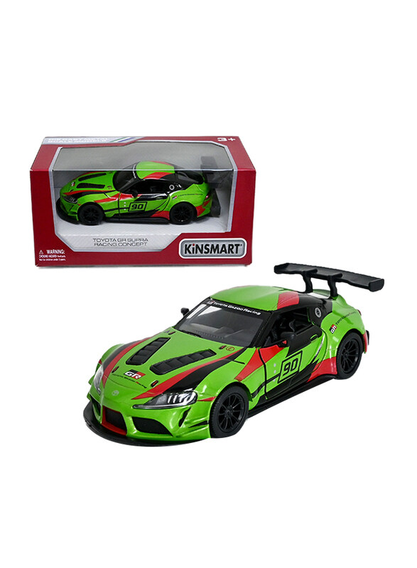 

Kinsmart Toyota GR Supra Racing Concept Car Die Cast Vehicle, Ages 3+, Green