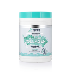 SUPRA PROTEIN Marine Collagen - Supports hair, skin, nails, joints & gut - Halal & Kosher Certified - for men & women - Vitamin C + Hyaluronic Acid - Sugar free, Dairy & Gluten free (291g)