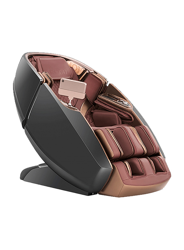 Sparnod Fitness Opulence Multi-Function Luxury Massage Chair for Full Body Pain Relief, Zero Gravity with Bluetooth Music, Dedicated Foot & Calf Massage, Brown/Black
