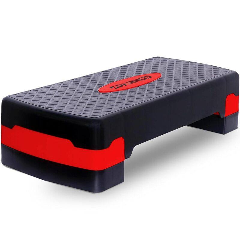

Sparnod Fitness SAS-1000 Aerobic Gym Stepper for Exercise at Home, Adjustable Height, Anti-Skid Surface, Supports up to 225 kg, Compact & Portable, Id