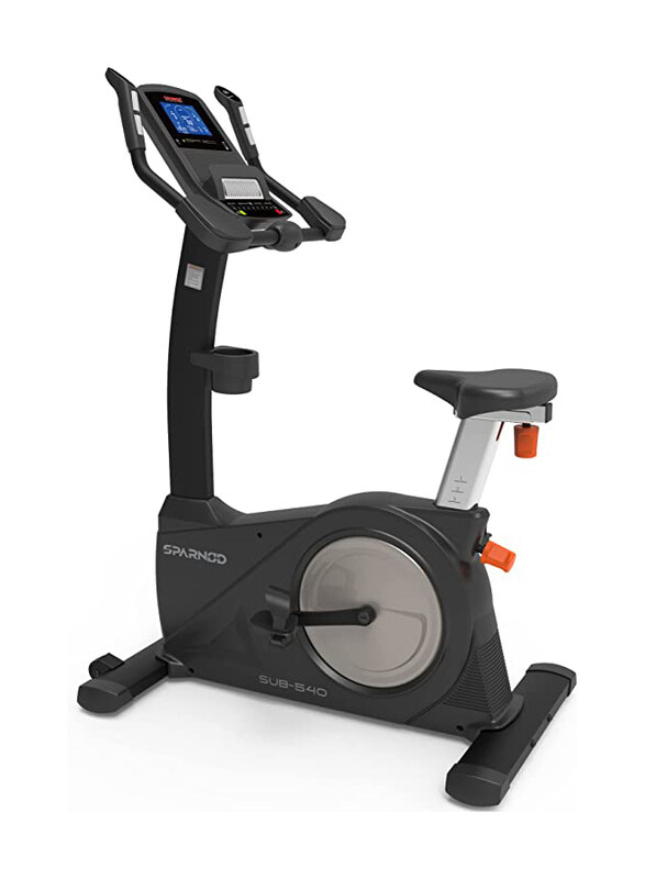 

Sparnod Fitness SUB-540 Upright Exercise Bike Cycle with 7Kgs Eddy Mechanism Flywheel, Black