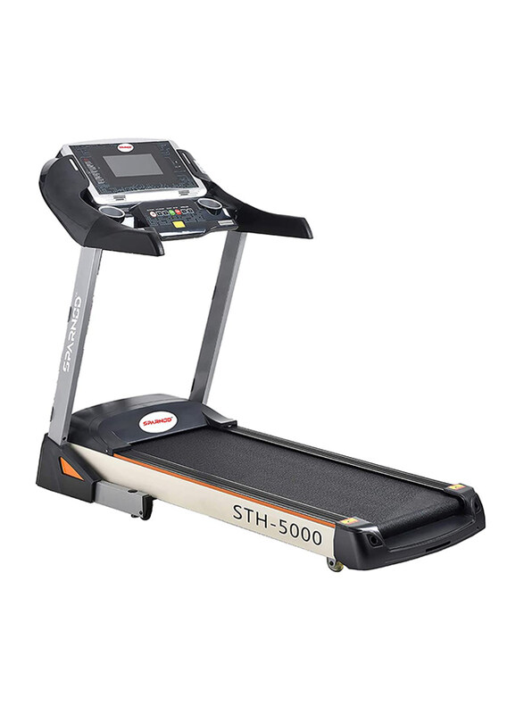 

Sparnod Fitness Automatic 5 HP Peak Foldable Motorized Treadmill, STH-5000, Black/Grey