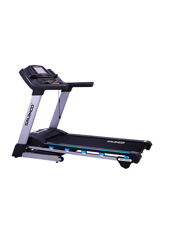 Sparnod Fitness STC-5250 Automatic Motorized Walking & Running Semi-Commercial Treadmill with Auto Incline, Black