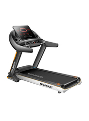 Sparnod Fitness 6 HP Peak Automatic Foldable Motorized Walking & Running Treadmill Machine, STH-5700, Black/Grey