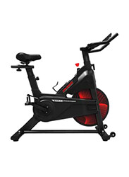 Sparnod Fitness SSB-14 Series Spin Bike Exercise Cycle for Home Gym with Heavy Duty Spinning Flywheel for Natural Road Bicycle Feel, Black