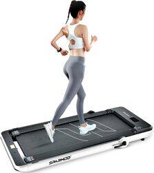 SPARNOD FITNESS STH-3040 Ultra Slim 2-in-1 Foldable Home Use Treadmill Under Desk Walking Pad fits under bed/sofa. No Installation Required, 4 HP Peak motor, 110 kg weight capacity, Bluetooth speakers
