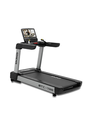 Sparnod Fitness STC-7000 Heavy Duty Professional Grade Commercial Treadmill for Gym Use with 18.5 inch Touchscreen Display & WiFi, Black