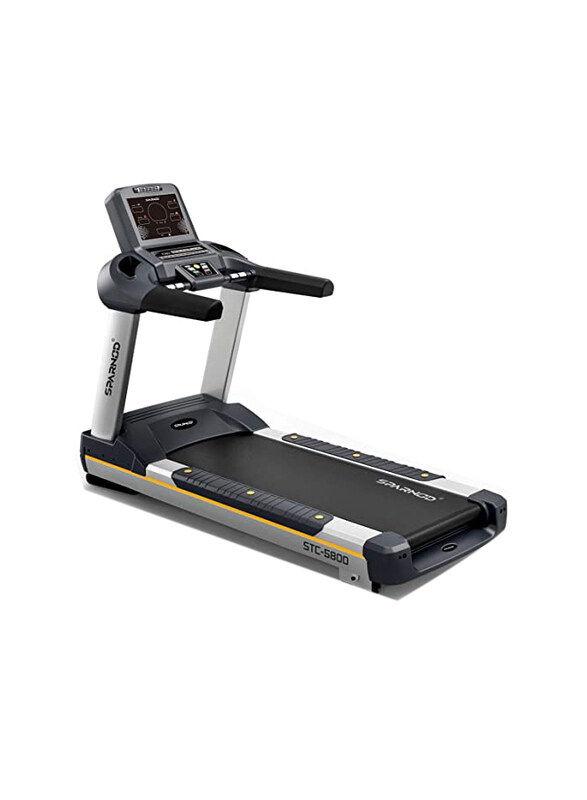 

Sparnod Fitness STC-5800 Commercial Treadmill for Gym Use with 6HP AC Motor, Black