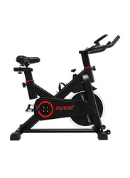 Sparnod Fitness SSB-11 Series Spin Bike Exercise Cycle for Home Gym with Heavy Duty Spinning Flywheel for Natural Road Bicycle Feel, Black