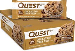 12-Piece Chocolate Chip Cookie Dough Protein Bar