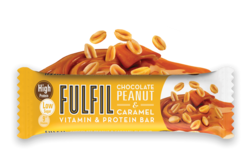 Protein Bar (15 x 55g Bars)  Peanut Caramel Flavour 20g High Protein, 9 Vitamins, Low Sugar