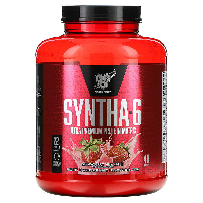 

bsn Syntha 6 Ultra Premium Protein Matrix Strawberry Milkshake 5lb