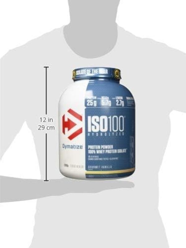 ISO 100 Hydrolyzed Protein Powder - Gourmet Vanilla, 5lbs, 76 Servings