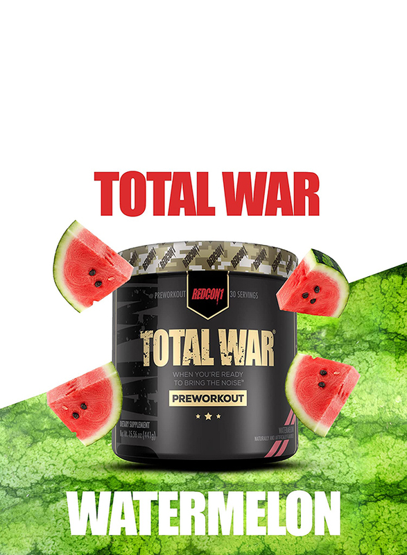 Redcon1 Total War Pre Workout, 441g, Watermelon
