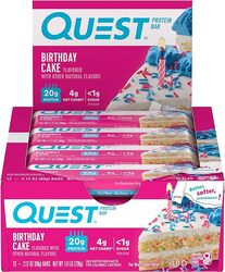 Quest Protein Bar Birthday Cake Flavor 12 Pieces