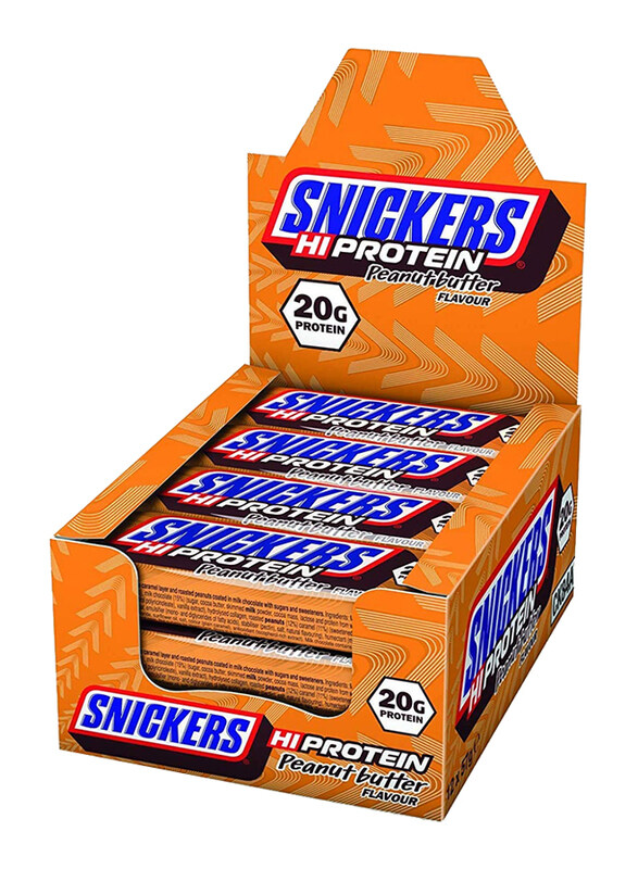 

Snickers Hi Protein Peanut Butter Flavour Bar, 12 Piece x 57g