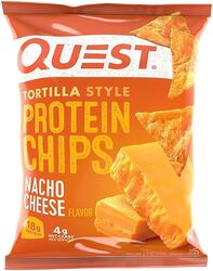 Quest Tortilla Style Protein Chips Nacho Chesse Flavor 8 Pieces